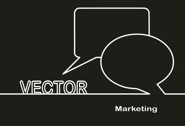 Illustration zur Marketing-Ikone — Stockvektor