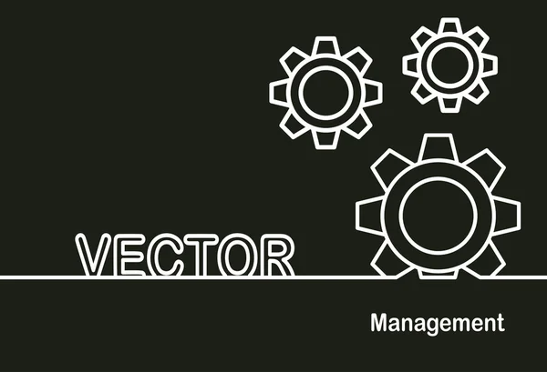 Symbole aus Wirtschaft und Management — Stockvektor