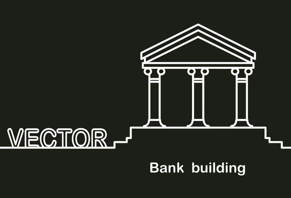 Ícone de banco colorido — Vetor de Stock