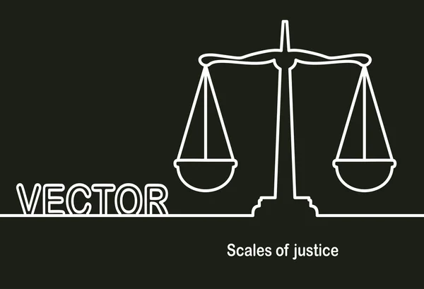 Ícone de escala de justiça — Vetor de Stock
