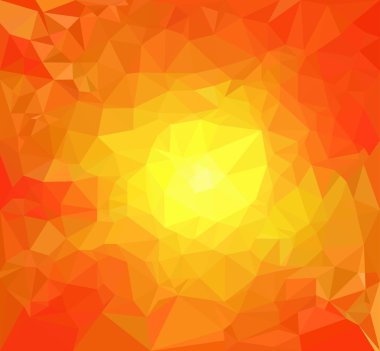 Turuncu poligonal arka plan