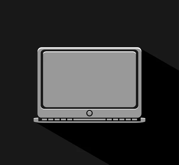 Ícone laptop moderno — Vetor de Stock