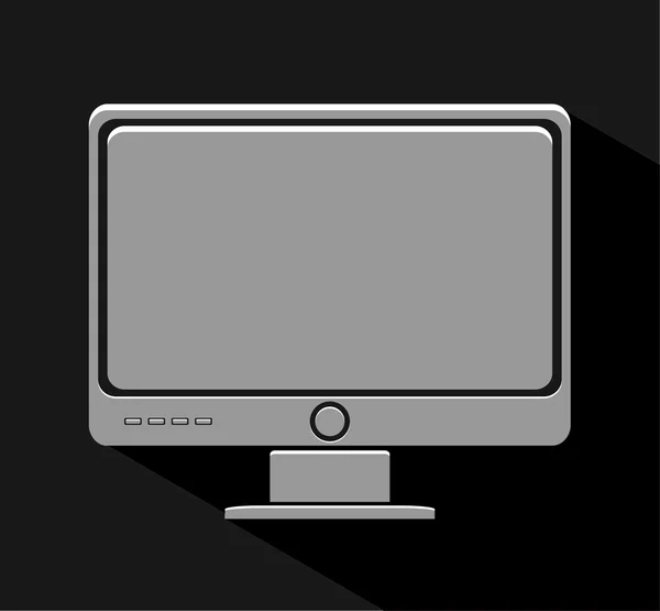 Icône moderne de moniteur d'ordinateur — Image vectorielle