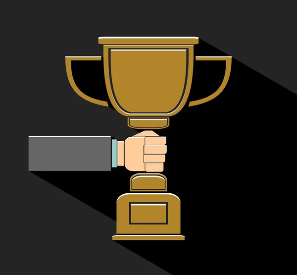 Hand tag trophy — Stock vektor