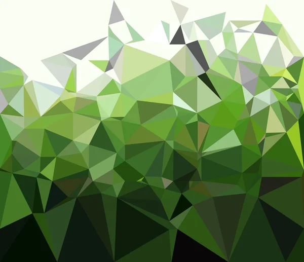 Fondo poligonal abstracto verde — Vector de stock