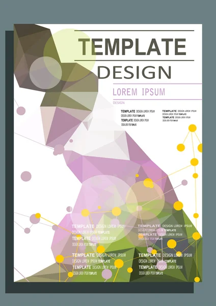 Diseño de la plantilla de diseño de molécula abstracta — Archivo Imágenes Vectoriales