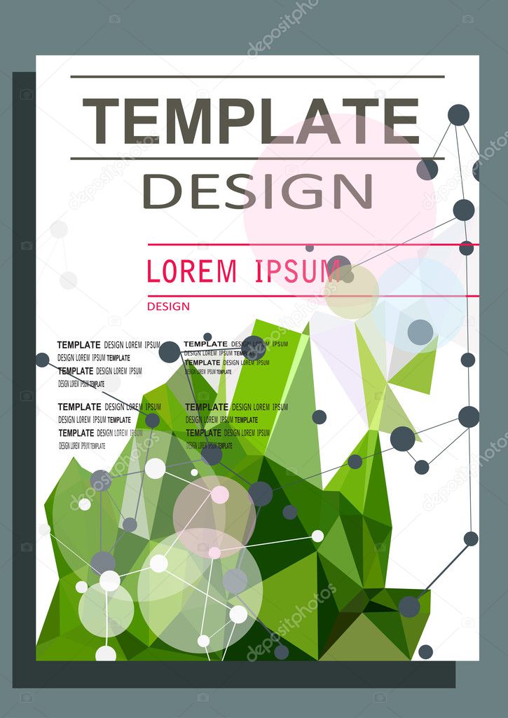 Abstract molecule design  template layout