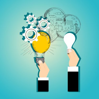 iş büyük fikir için kavram