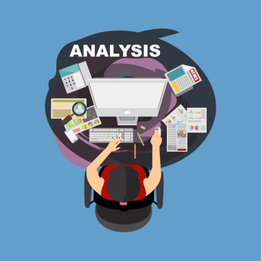 İş analizi için düz tasarım