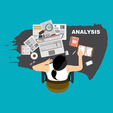 İş analizi için düz tasarım