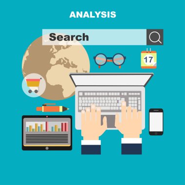 İş analizi için düz tasarım