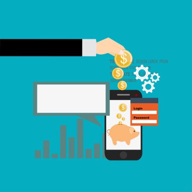 İnternet öğeleri alışveriş simgeleri