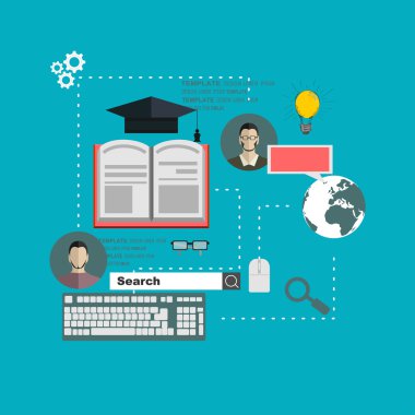 Uzaklık eğitim afişi