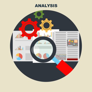 analiz düz tasarımı çizimi.