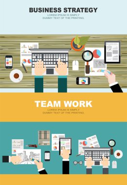 concepts for business strategy and team work