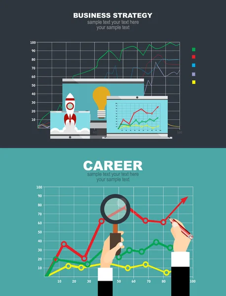 Design  for  business strategy and career — Stockvector