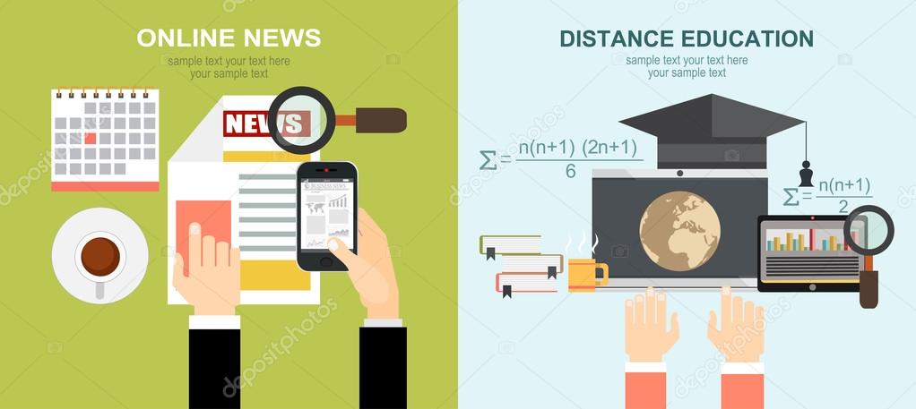 Distance education and Online news
