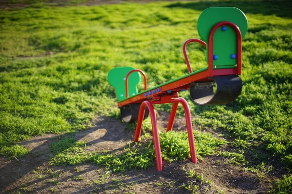 Sviktbalanserare Vår Trädgård Eller Lekplats — Stockfoto