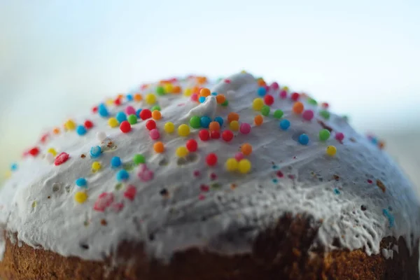 Paste Tort Closeup Fundal Încețoșat — Fotografie, imagine de stoc