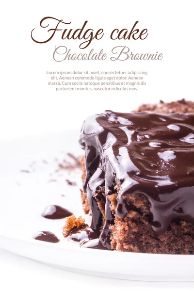 Шоколадный пирог Стоковое Изображение