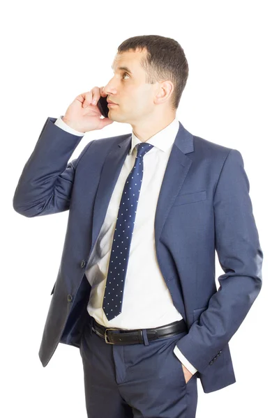 Empresário a ligar ao telefone — Fotografia de Stock