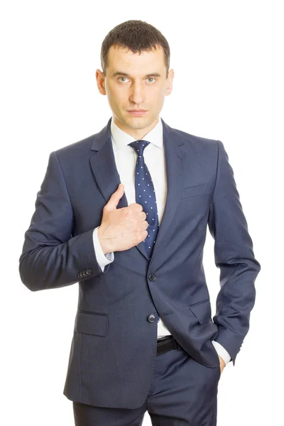 Young businessman wearing an elegant suit — Stock Photo, Image