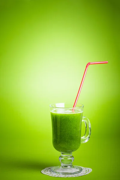 Batido de suco verde saudável — Fotografia de Stock