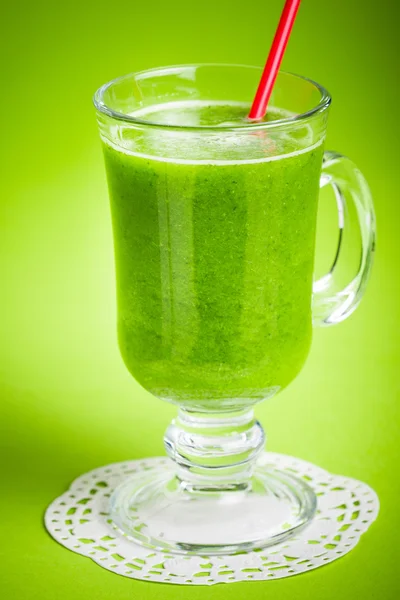 Batido de suco verde saudável — Fotografia de Stock