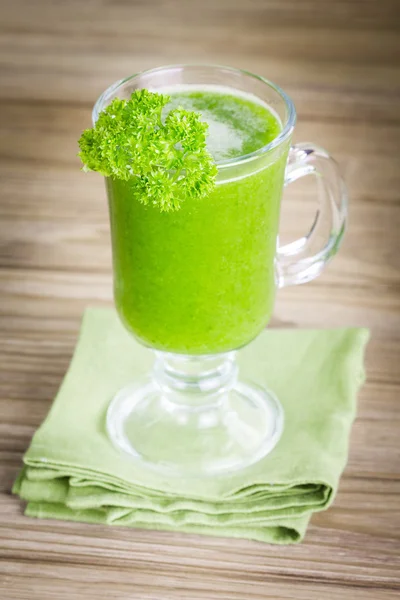 Batido de suco verde saudável — Fotografia de Stock