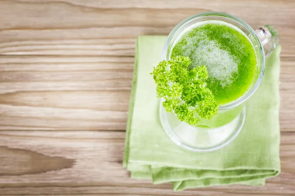 Frullato di succo verde sano — Foto Stock