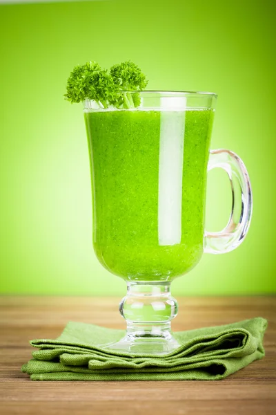 Batido de suco verde saudável — Fotografia de Stock