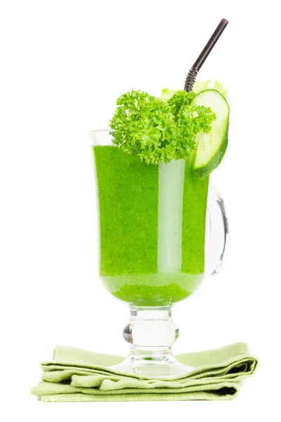 Batido de suco verde saudável — Fotografia de Stock