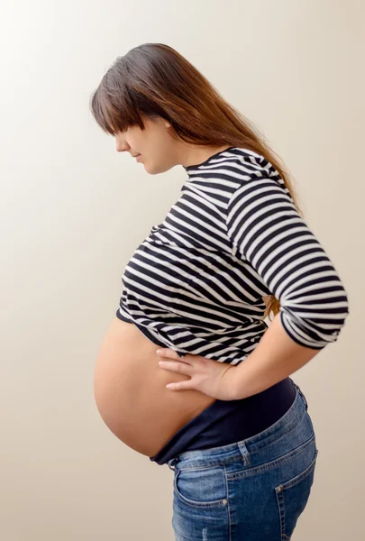 Kalm zwangeren met de kopie ruimte — Stockfoto