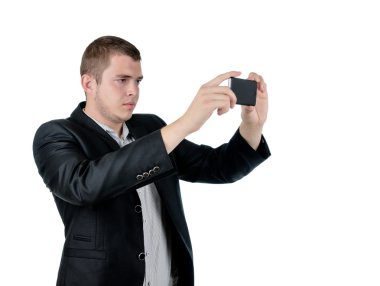 adam bir fotoğraf alma