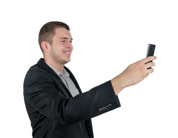 Hombre tomando una fotografía — Foto de Stock