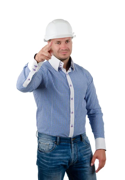 Good Looking Middle Age Engineer Looking at Camera — Stock Photo, Image