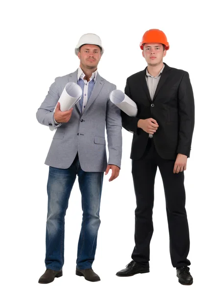 Confident young architectural team — Stock Photo, Image