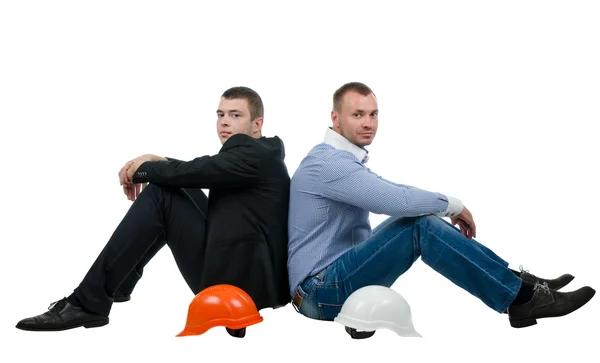 Architect and engineer taking a break — Stock Photo, Image