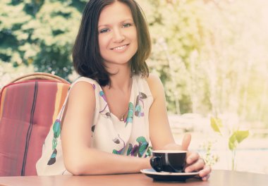 açık havada kahve keyfi