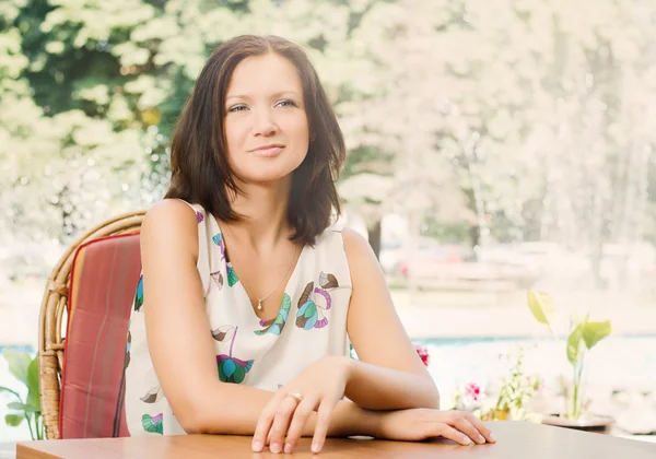 çekici kadın rahatlatıcı Bahçe