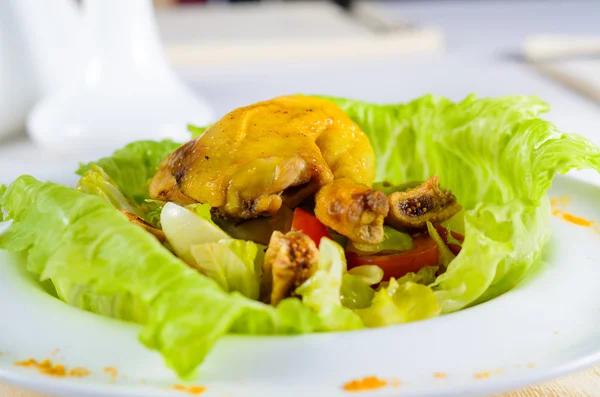 Chicken and egg salad — Stock Photo, Image