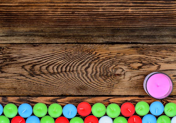 Different color candles — Stock Photo, Image