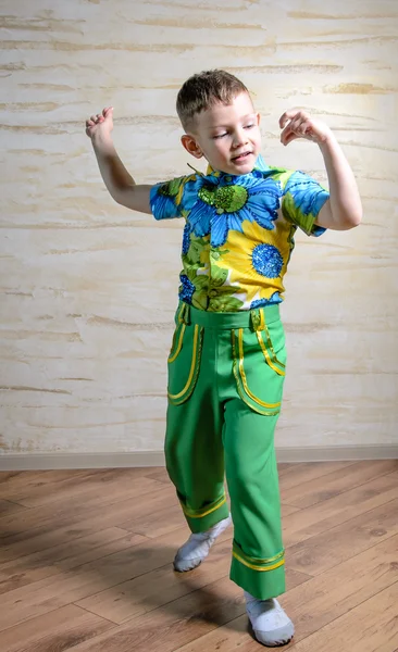 Young Boy Dancing and Snapping Fingers — Stock Photo, Image