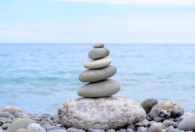 Stack of Stones from Biggest to Smallest Size