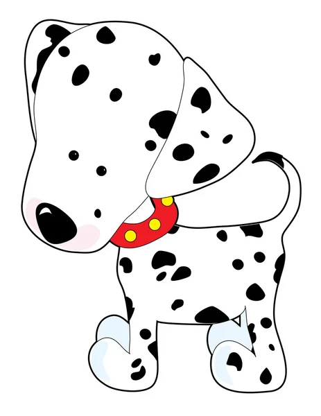 A cartoon of a Dalmatian — Stock Vector