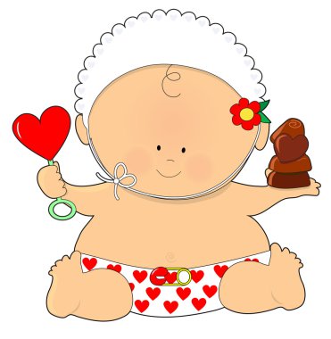 Sevgililer günü şirin bebek