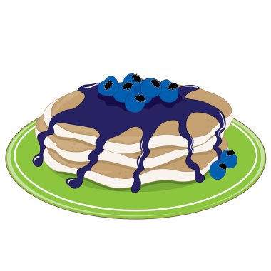 Şuruplu krep yığını.