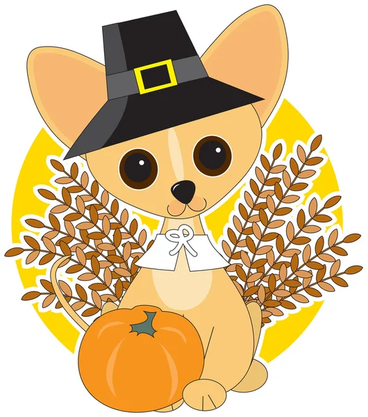 Holiday Chihuahua — Stock Vector