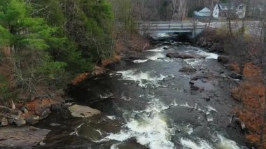 Turna, nehirden aşağı inen bir dronla vuruldu. Köydeki küçük köprünün yanında, nehirden geçerken..