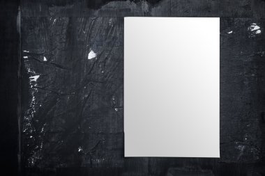 Duvar boş poster ve yırtık poster